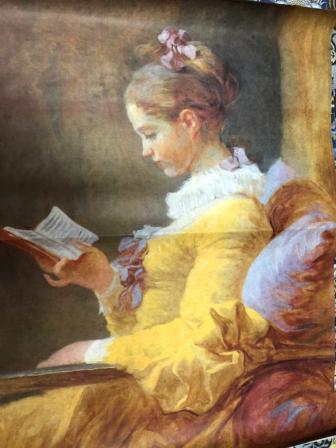Young Girl Reading 1770 painting