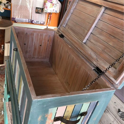 Timber Box refurbished in fun colours